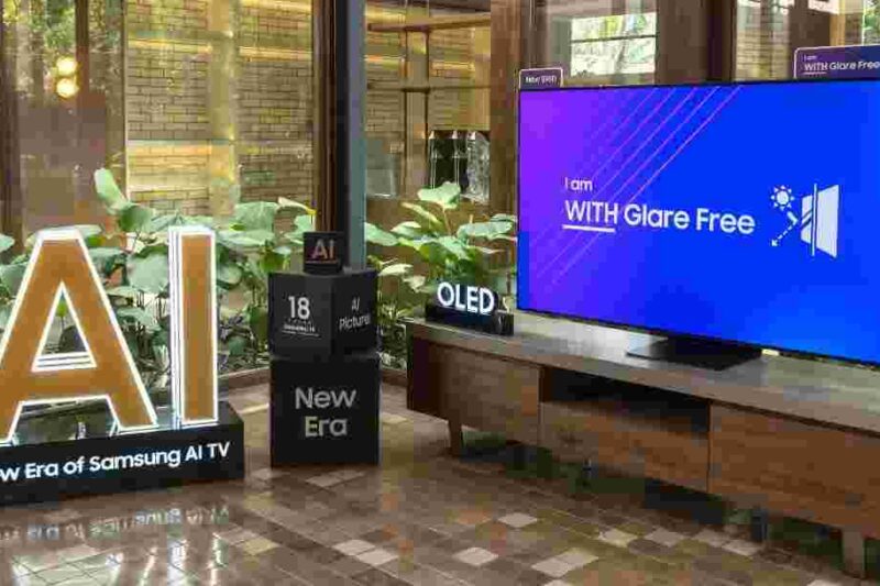 Samsung OLED TV seri S95D dengan Teknologi OLED Glare Free Kurangi Pantulan