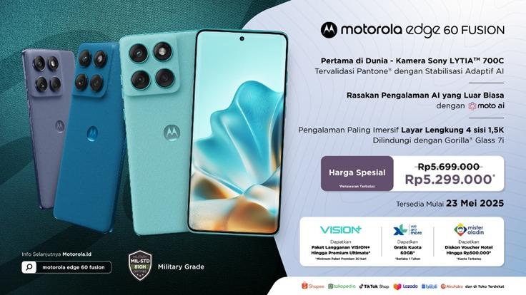 Motorola Rilis Edge 60 FUSION di Surabaya Pekan Lalu, Ubah Kehidupan Keseharian