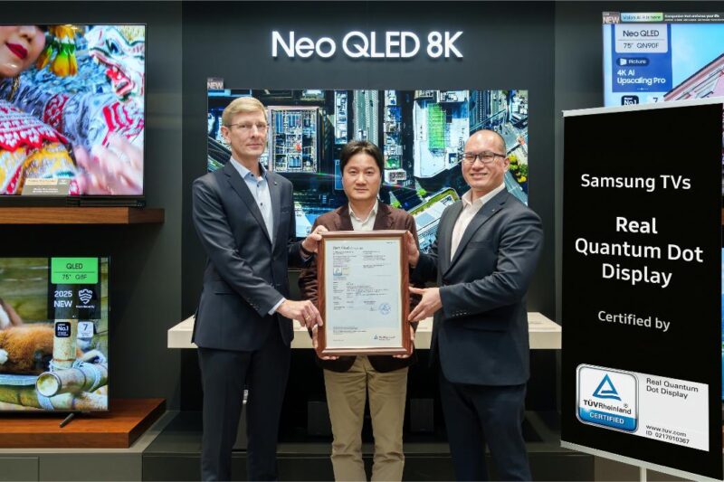 Samsung TV QLED Raih Real Quantum Dot Display dari TÜV Rheinland